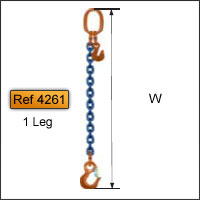 Ref 4261: adjustable to 1 ring + 1 hook (standard)