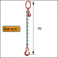 Ref 4261 : adjustable to 1 ring + 1 hook (standard)