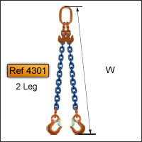 Ref 4301: adjustable to 2 hooks (standard)