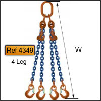 Ref 4349: adjustable to 4 hooks (standard)