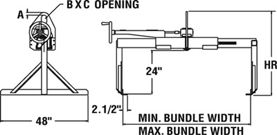 Small Bundle Sheet Lifter Model 62 Diagram